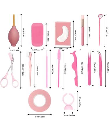 Lash Extension Practice Kit | Professional Eyelash Grafting Training Tools | False Eyelash Extensions Practice Exercise Set for Beginners with Glue Tweezers Shakven - Buy Online on GoSupps.com