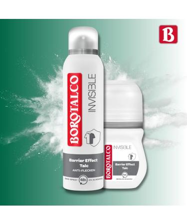  Borotalco Borotalco Roll-On Invisible Deodorant 6 x 50 ml 48 hour protection against bad odours and sweat stains thanks to the Barrier-Effect-Talc formula 0% alcohol - Buy Online on GoSupps.com