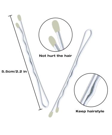 METLUCK 200Pcs White Bobby Pins - Hair Accessories for Women, 2.2 inch White Gray Hair Pins - Buy Online on GoSupps.com