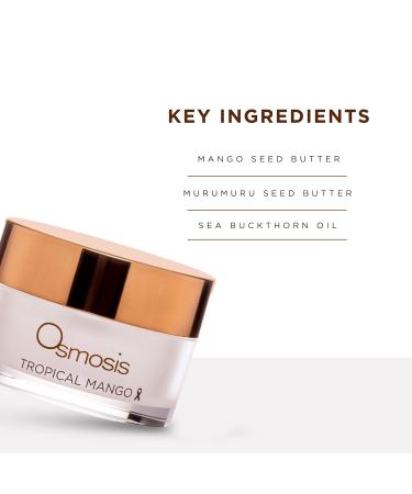 Hydrating Barrier Repair Mask - OSMOSIS Tropical Mango with Shea Butter Avocado Oil & Jojoba for Dry Aging & Sensitive Skin - 1 Oz - Buy Online on GoSupps.com