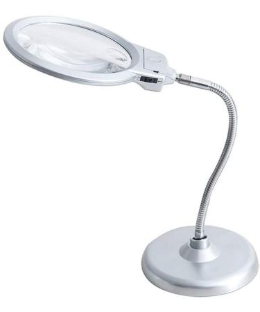 Magnifying Glasses for Hobbies Reading Magnifier Large Magnifying Glass Bracket 10X 20X Desktop Magnifying Glass with LED Giant Lens Hand Free Amplification with Light Reading Check Welding Needle R