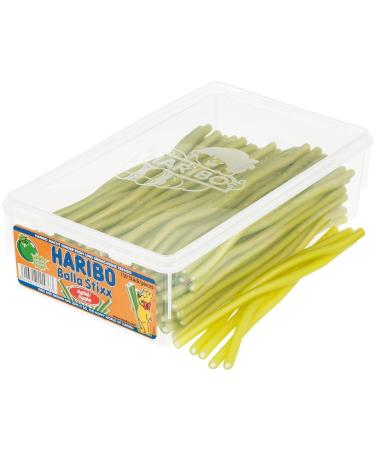 HARIBO - Balla-Balla Sour Apple - Candy Sticks - Tin - 1125 grams 1.125 kg (1 pack)