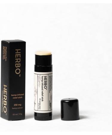 Herbo Hemp-Infused Relief Stick | Natural Stress Headache & Muscle Tension Relief for Men & Women | Calming Essential Oils | 0.5 oz - Buy Online on GoSupps.com