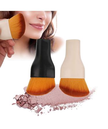 Buy Tyenaza 2Pcs Cosmetic Brush Set - Soft Dense Hair Loose Powder & Blush Brush for Flawless Makeup - International Shipping Available - Buy Online on GoSupps.com