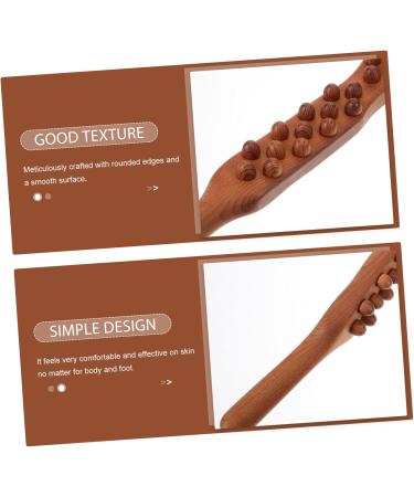 Goohochy Wooden Massage Bars - Three Rows Rollers for Body Relief | Perfect Gifts for Colleagues & Work Friends - Massage Tab Roller & Scratch Stick - Buy Online on GoSupps.com