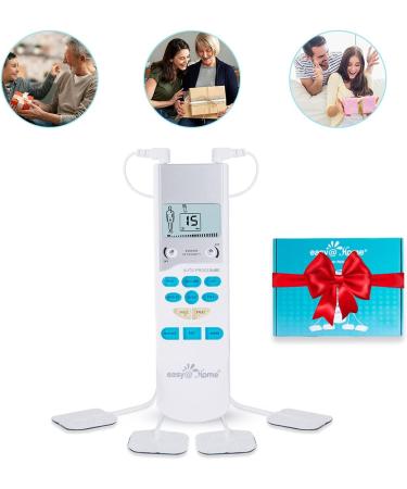 EasyHome TENS Unit Muscle Stimulator - Electronic Pulse Massager | Pain Relief Therapy Device | FSA Eligible OTC Home Use | EHE009 - Buy Online on GoSupps.com