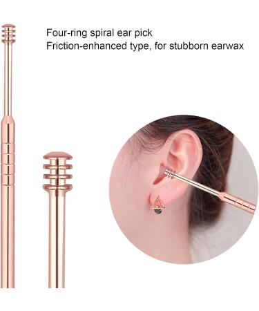 Portable Spiral Ear Wax Remover Set - Stainless Steel Ear Pick Tool for Effective Ear Cleaning - Buy Online on GoSupps.com