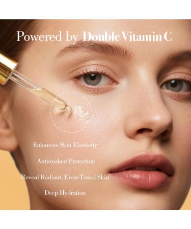 Lurelan Beauty Double Vitamin C Oil For Face and Bikini Area - Brightening Oil with Squalane Rosehip Vitamin E Non-Comedogenic Vegan for All Skin Types (Face oil) - Buy Online on GoSupps.com