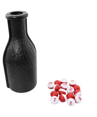 RLECS 1Set Billiard Pool Shaker Pool Snooker Billiard Table Kelly Bottle with Red and White Tally Peas