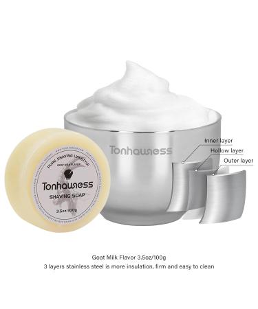 Premium 4-in-1 Shaving Brush Kit for Men | Badger Hair Brush Stainless Steel Bowl Stand & Soap | Perfect Gift Set - Buy Online on GoSupps.com