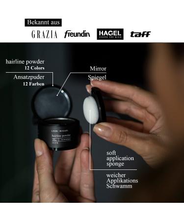 Leon Miguel Approach Powder - Waterproof Hair Concealer for Men & Women | Invisible Hair Makeup - 4G Light Brown - Buy Online on GoSupps.com