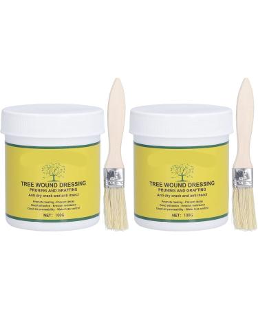 Xiuganpo Tree Wound Division Effective 2set 100 G Protect Plant Tree Wound Pruning Sealer with Brush for Garden Plants Grafting - Buy Online on GoSupps.com
