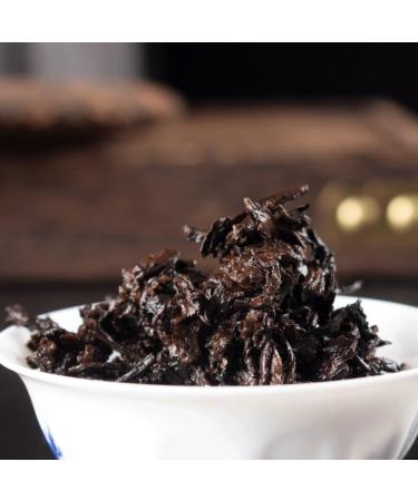 HQZM Yunnan Puer Ripe Tea Soft Ripe Menghai Flavor 357g Orchid Fragrance All Over Unique Tea Charm - Buy Online on GoSupps.com