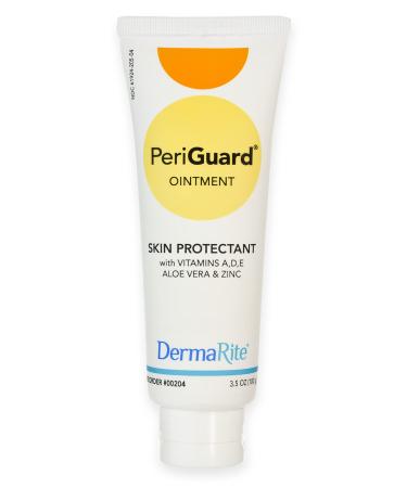 PeriGuard Skin Protectant Ointment - Vitamin A D E Aloe Vera Zinc Petroleum Based Moisture Barrier - 3.5 oz Tube