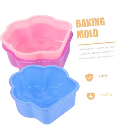 PRETYZOOM 6pcs Silicone Cake Mold Ice Cube Moulds Round Silicone Molds Cupcake Baking Cups Silicone Mini Cakes Chocolate Molds Animal Chocolate Mold Paw Non Stick Can Silica Gel - Buy Online on GoSupps.com