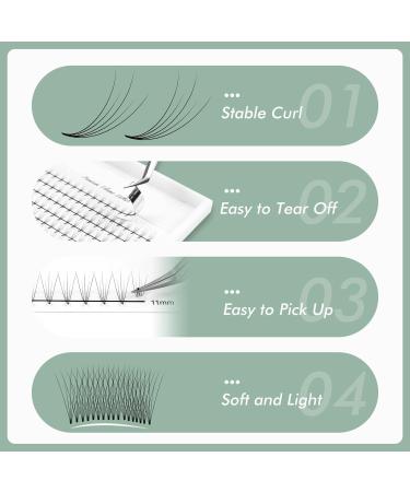 Premium 4D C Curl Premade Fans - 320 Soft Individual Eyelash Extensions | International Shipping - Buy Online on GoSupps.com