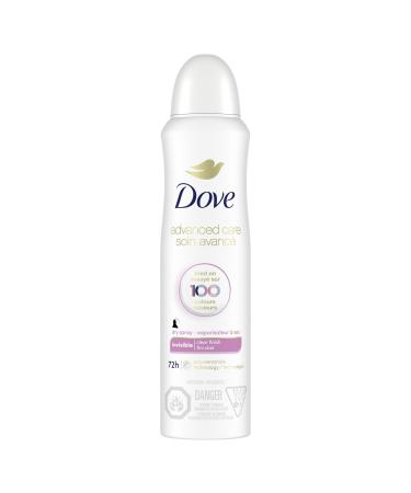Dove Advanced Care Invisible Dry Spray Antiperspirant Deodorant for Women with Moisturizers Clear Finish Formulated to Leave no White Marks on 100 Colours 107 g