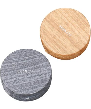 Buy Healvian Wooden Contact Lens Container Set Portable Case with Tweezers & Mirror for Lens Care International Shipping Available - Buy Online on GoSupps.com
