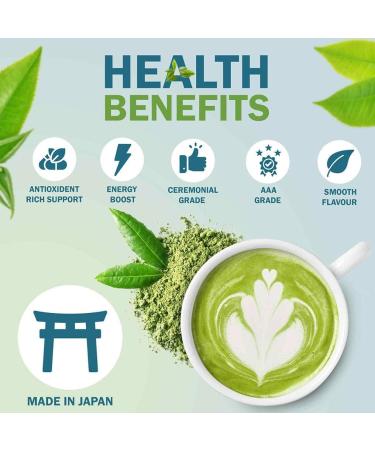 ACTA LIFE 50g Ceremonial Grade Matcha Green Tea Powder from Shizuoka Japan - First Harvest Stone-Ground Tea with Rich Umami Taste - Pesticide-Free, Vegan & Vegetarian - Buy Online on GoSupps.com
