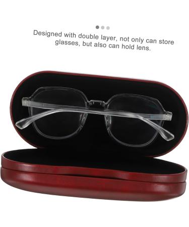 Partykindom Double-Sided Glasses Case - 2 in 1 Travel Accessories for Women | Hard Case for Double Glasses - Buy Online on GoSupps.com