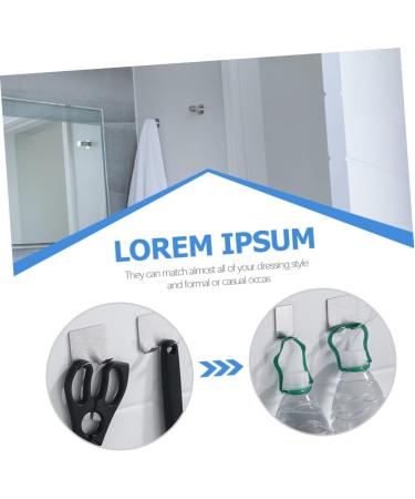 Premium Homsfou 6th Stainless Steel Razor Holder Hook - Versatile Shower & Bathroom Organizer for Razors Toothbrushes and More | 304 Silver Design (6x4.5x3cm) - Buy Online on GoSupps.com