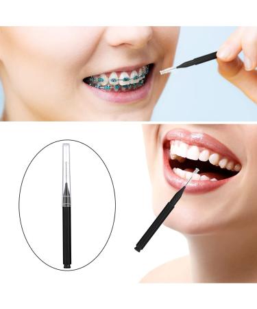 Patelai 100-Piece Interdental Brushes - Ultimate Dental Hygiene Tool for Flossing & Cleaning | Black Toothpick Cleaners - Buy Online on GoSupps.com