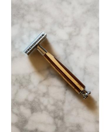 Buy West Coast Shaving Natural Collection Double Edge Safety Razor 37WS Rosewood & White Ash Open Comb Head | Premium Shaving Tools for Men - Buy Online on GoSupps.com