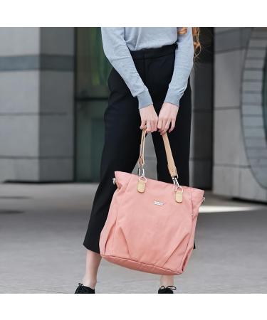 Sonarin Stylish Waterproof Baby Diaper Bag - Big Capacity Travel Shoulder Bag with Stroller Hooks & Pad - Pink - Buy Online on GoSupps.com