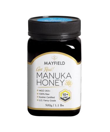 PRI Mayfield Manuka Honey UMF 10+, MGO 263+ New Zealand Raw Monofloral Manuka Honey, 500g