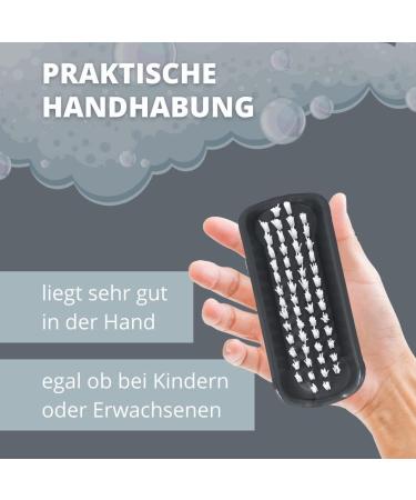 Parsa Beauty Double-Sided Nail Brush Set - 10 Black Brushes for Home & Workshop | Perfect for Hand Washing Bathroom Toilet & Sink - Buy Online on GoSupps.com