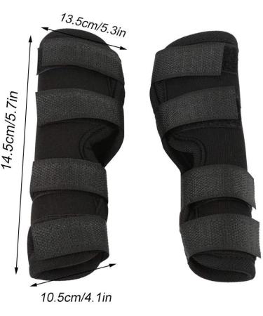 2PCS Dog Leg Brace Dogs foreleg/Rear Legs Surgical Injury Wound Protector Hock Joint Wraps Kneecap for Injuries Sprains Arthritis (Black S) - Buy Online on GoSupps.com