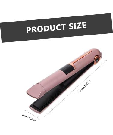 LALADEFIEE Curling Iron Mini Hair Curling Wand Pro Tools Cordless Hair Straightener Travel Hair Tools Abs 21X4X3.5CM Golden - Buy Online on GoSupps.com