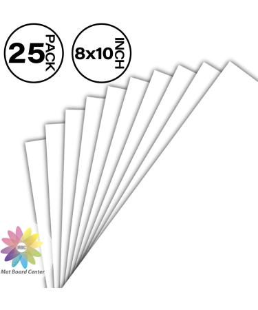 Pack of 25 8x10 White Backing Boards - 4-ply Thickness - for Picture Frames & DIY Art Projects - Buy Online on GoSupps.com