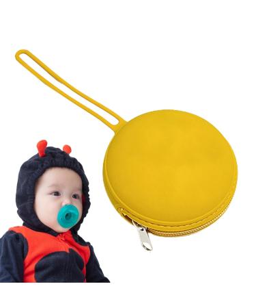 Shenrongtong Silicone Pacifier Holder & Portable Storage Bags - Zippered & Cute for Travel Jewelry & Keys - Yellow - Buy Online on GoSupps.com