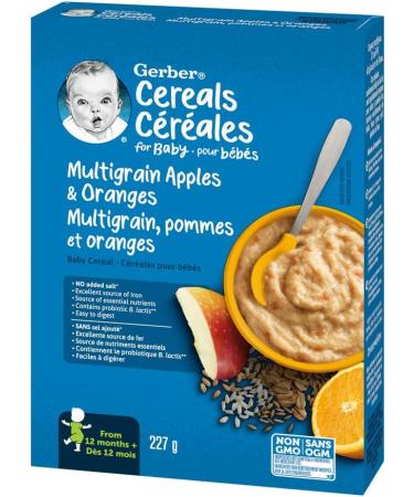Gerber Baby Cereal Apples & Oranges with Multigrain 227 Grams (Pack of 6) - Packaging May Vary - Buy Online on GoSupps.com