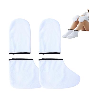 Gants en paraffine Ensemble de gants de r utilisables housses isol es contre l'humidit | Tissu tr s doux pour spa mains pieds soins personnels relaxation p dicure domicile femmes et