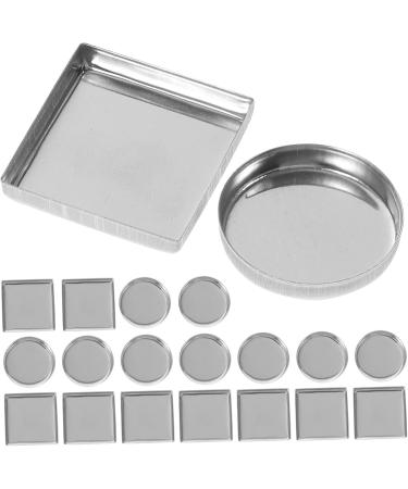 FOMIYES 150 Pcs Aluminum Plate Metallic Eyeshadow Watercolor Tin Empty Eyeshadow Dispenser Square Lipstick 2.5X2.5CMx5pcs As Shownx5pcs - Buy Online on GoSupps.com