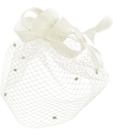 Shop FakeFace Fascinator Hats - Elegant Spring Flower Hair Clips & Accessories for Tea Parties Weddings and Church Events - Beige Women's Headgear - Buy Online on GoSupps.com