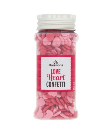 Morrisons Love Heart Sprinkles 55G