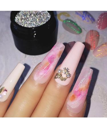6 Colors Optional Reflective Nail Art Design Glitter Nail Gel Wire Drawing Flower Line Gel Spider Gel Varnish DIY Manicure - (Color: A4) - Buy Online on GoSupps.com