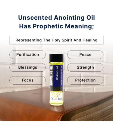 Anointing Oil Unscented 1/4oz (Pack of 6) - Oil of Joy for Prayers | Healing Protection & Blessings - Buy Online on GoSupps.com