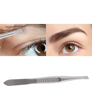 Professional Stainless Steel Eyebrow Tweezers - Hair Removal Tool for Women & Men | Facial Makeup Essential - Buy Online on GoSupps.com
