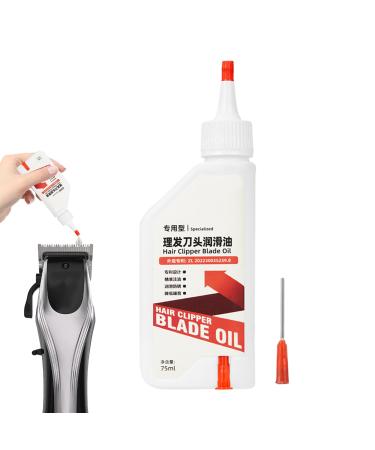 shpuuyy Clipper Oil - Long-Lasting Lubricating Oil for Hair Clippers 75ml - Anti-Rust Liquid for Cleaning Blades Scissors Beard Trimmer Men's Garage