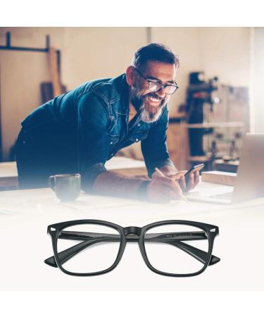 Cyxus Bifocal Reading Glasses for Men & Women - Blue Light Blocking Square Eyewear Classic Black 1.0x Magnification - Buy Online on GoSupps.com