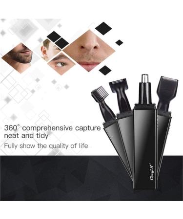 Buy Professional Electric Nose & Ear Hair Trimmer - USB Rechargeable Facial Hair Clipper for Men & Women - Buy Online on GoSupps.com