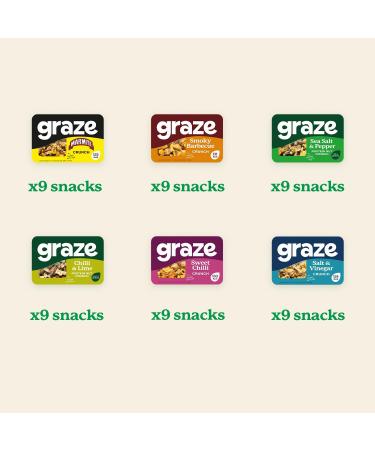 Graze Snacks Variety box - Oats snacks & Crunch lunch box snacks - Best of all flavors selection box - Selection box of 99 Snacks - Buy Online on GoSupps.com
