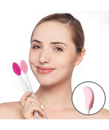 Androxeda 6-Piece Silicone Peeling Lip Brushes Set | Double-Sided Soft Lip Tools for Smooth Full Lips | Available in Blue Red Pink Green Purple Yellow - Buy Online on GoSupps.com