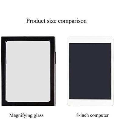 Rectangular Extra Large LED Handheld Magnifying Glass with Light-3X Lens Lightweight Illuminated Reading Magnifier for Kid Seniors Macular Degeneration Jewellery Antique Gift Friendly32 - Buy Online on GoSupps.com