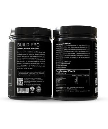 Build Pro Muscle Builder & Recovery Supplement - Peach Mango | Creatine GAA Betaine & Zinc | 30 Servings for Strength & Muscle Growth - Buy Online on GoSupps.com