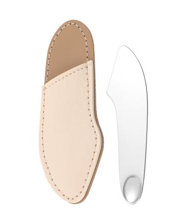 POPETPOP Makeup Spatula Foundation Spatula- Korean Cosmetic Spatula Stainless Steel Facial Spatula Professional Foundation Palette Mixer Facial Cosmetic Makeup Tool